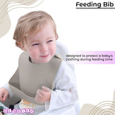 Baby Feeding Essential Baby Dinner Set Infant Training Eating Utensils-Beige